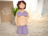 Шаблон для в’язання гачком Amigurumi Yogi Girl Plus Size US, IT, ES, PT, FR DIY Проект в’язання гачком для домашнього декору / Миттєве завантаження