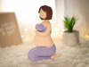 Шаблон для в’язання гачком Amigurumi Yogi Girl Plus Size US, IT, ES, PT, FR DIY Проект в’язання гачком для домашнього декору / Миттєве завантаження
