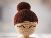 Häkelanleitung für Amigurumi Yogi Girl Plus Size US, IT, ES, PT, FR DIY Häkelprojekt für Heimdekoration / Sofortiger Download