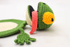 Crochet Pattern Coaster Splat Lizard Funny Handmade Design for Mug or Cup Decor – Cute Green Animal Shaped Cotton Tabletop Gift Idea