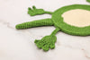 Crochet Pattern Coaster Splat Lizard Funny Handmade Design for Mug or Cup Decor – Cute Green Animal Shaped Cotton Tabletop Gift Idea
