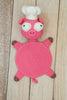 Funny Splat Pig Crochet Coaster Pattern, Amigurumi Pig Placemat PDF, Handmade Farm Animal Mug Rug Pattern, Cute Kitchen Decor Gift Idea