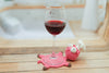 Funny Splat Pig Crochet Coaster Pattern, Amigurumi Pig Placemat PDF, Handmade Farm Animal Mug Rug Pattern, Cute Kitchen Decor Gift Idea