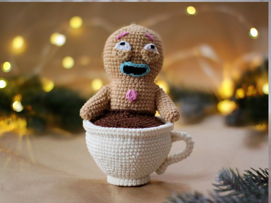 Patrones de crochet navidad amigurumi Relaxed Gingerman PDF / Tutorial de descarga instantánea