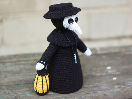 Patrones de crochet amigurumi Doctor Plaga + Lámpara candelabro PDF / Tutorial Descarga Instantánea