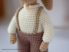 Patrón de crochet amigurumi Pascua Vintage Mr Rabbit PDF / Tutorial Descarga Instantánea