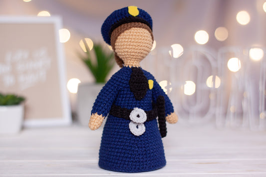 Patrones de crochet amigurumi muñeco Policía PDF / Tutorial Descarga Instantánea