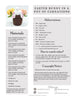 Patrones de crochet Conejito de Pascua en macetero de claveles PDF / Tutorial Descarga Instantánea