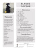 Patrones de crochet amigurumi Doctor Plaga + Lámpara candelabro PDF / Tutorial Descarga Instantánea