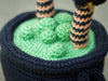Patrones de crochet amigurumi Bruja en un Caldero Decoración de Halloween PDF / Tutorial de descarga instantánea