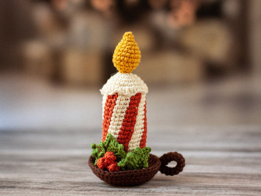 Patrones de crochet Decoración de velas navideñas PDF / Tutorial de descarga instantánea