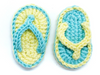 Crochet tutorial summer brooch/keychain Flip flops