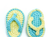 Crochet tutorial summer brooch/keychain Flip flops