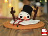 Melting Snowman Amigurumi Crochet Pattern – Fun DIY Winter Decor, Christmas Handmade Gift Idea PDF / Instant Download tutorial