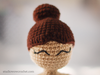 Patrón de crochet para Amigurumi Yogi Girl Plus Size US, IT, ES, PT, FR Proyecto DIY de crochet para decoración del hogar / Descarga instantánea