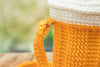Crochet Beer Mug Bag – Funny Handmade Crossbody Purse | Cute Yarn Drink-Themed Gift for Beer Lovers, Festivals & Germany Beer Festival