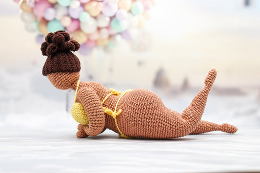 Crochet Bombita Curvy Woman PDF Pattern – Sexy Amigurumi Doll – Funny Crochet Gift Idea – Summer Decor – Body Positive Toy DIY