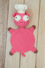 Funny Splat Pig Crochet Coaster Pattern, Amigurumi Pig Placemat PDF, Handmade Farm Animal Mug Rug Pattern, Cute Kitchen Decor Gift Idea