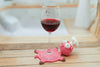 Funny Splat Pig Crochet Coaster Pattern, Amigurumi Pig Placemat PDF, Handmade Farm Animal Mug Rug Pattern, Cute Kitchen Decor Gift Idea