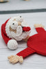 Funny Christmas Splat Santa Coaster Crochet Pattern PDF, Amigurumi Santa Mug Rug Holiday Decor, DIY Crochet Christmas Gift Idea