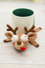 Funny Crochet Reindeer coaster Pattern PDF, Christmas Splat Deer Crochet Tutorial, Amigurumi Reindeer Holiday Coaster Pattern for Gift