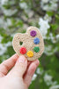 Crochet Pattern Artist Palette Keychain, Amigurumi Painter Palette PDF Tutorial, Rainbow Art Teacher Gift Idea, Miniature Crochet Ornament