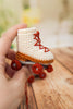 Vintage Roller Skates Crochet Pattern, Retro Quad Skates PDF, 70s Disco Roller Derby Tutorial, Car Mirror Hanging Charm, Nostalgic Gift DIY