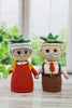 Succulent Grandpa and Granny Crochet Pattern Bundle, Amigurumi Grandparents Couple, Potted Plant Dolls Set, Funny Anniversary Gift