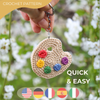 Crochet Pattern Artist Palette Keychain, Amigurumi Painter Palette PDF Tutorial, Rainbow Art Teacher Gift Idea, Miniature Crochet Ornament