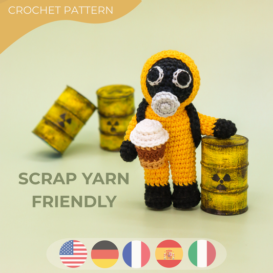 Nuclear Coffee Crochet Pattern, Funny Amigurumi Mushroom Cloud PDF, Caffeine Explosion Keychain Tutorial, Car Mirror Hanging Decor