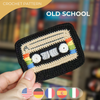 Crochet 3D Cassette Pattern - Retro Music Tape Keychain DIY - Digital Download PDF Tutorial for Amigurumi Fans and Vintage Music Lovers