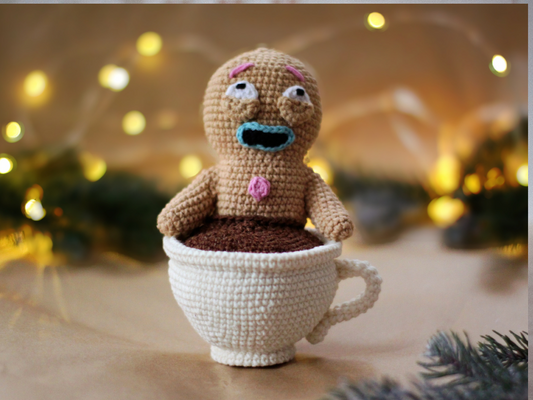 Crochet patterns christmas amigurumi Relaxed Gingerman PDF / Instant Download tutorial