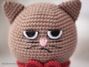 Patrones de crochet Cat in love amigurumi Inglés (términos de EE. UU.), Alemania, Español, Portugués PDF / Tutorial de descarga instantánea