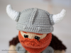 Patrón de crochet amigurumi Vikingo con hacha PDF / Tutorial Descarga Instantánea