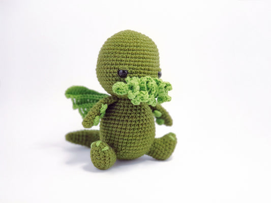 Schemi all'uncinetto amigurumi Cthulhu Halloween PDF / Tutorial per il download istantaneo