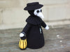 Crochet patterns Pandemic couple: Plague Doctor + Nun Doll PDF / Instant Download tutorial