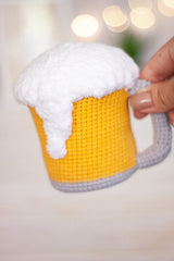 crochet pattern, gift for dad, crochet beer mug