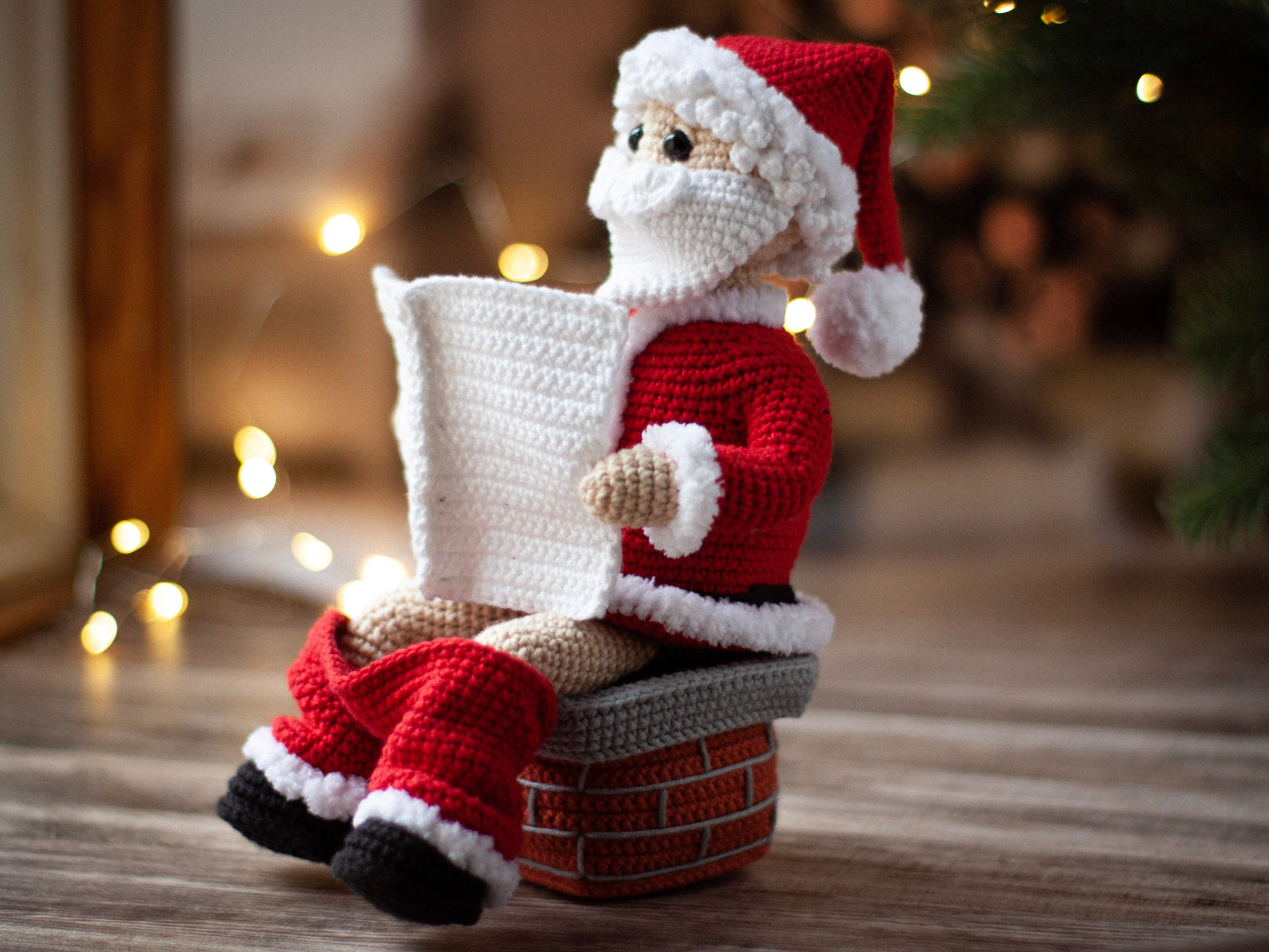 Crochet pattern Christmas Bad Santa PDF / Instant Download tutorial