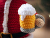 Patrón de crochet Navidad Cerveza Santa PDF / Tutorial de descarga instantánea