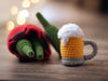 Patrón de crochet Navidad Cerveza Santa PDF / Tutorial de descarga instantánea