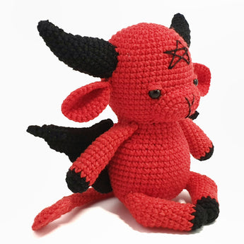 Schemi all'uncinetto amigurumi Baphomet Halloween PDF / Tutorial per il download istantaneo