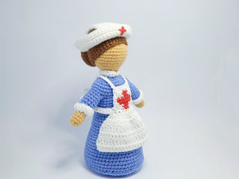 Häkelanleitungen Amigurumi Krankenschwesterpuppe PDF / Sofort-Download-Tutorial