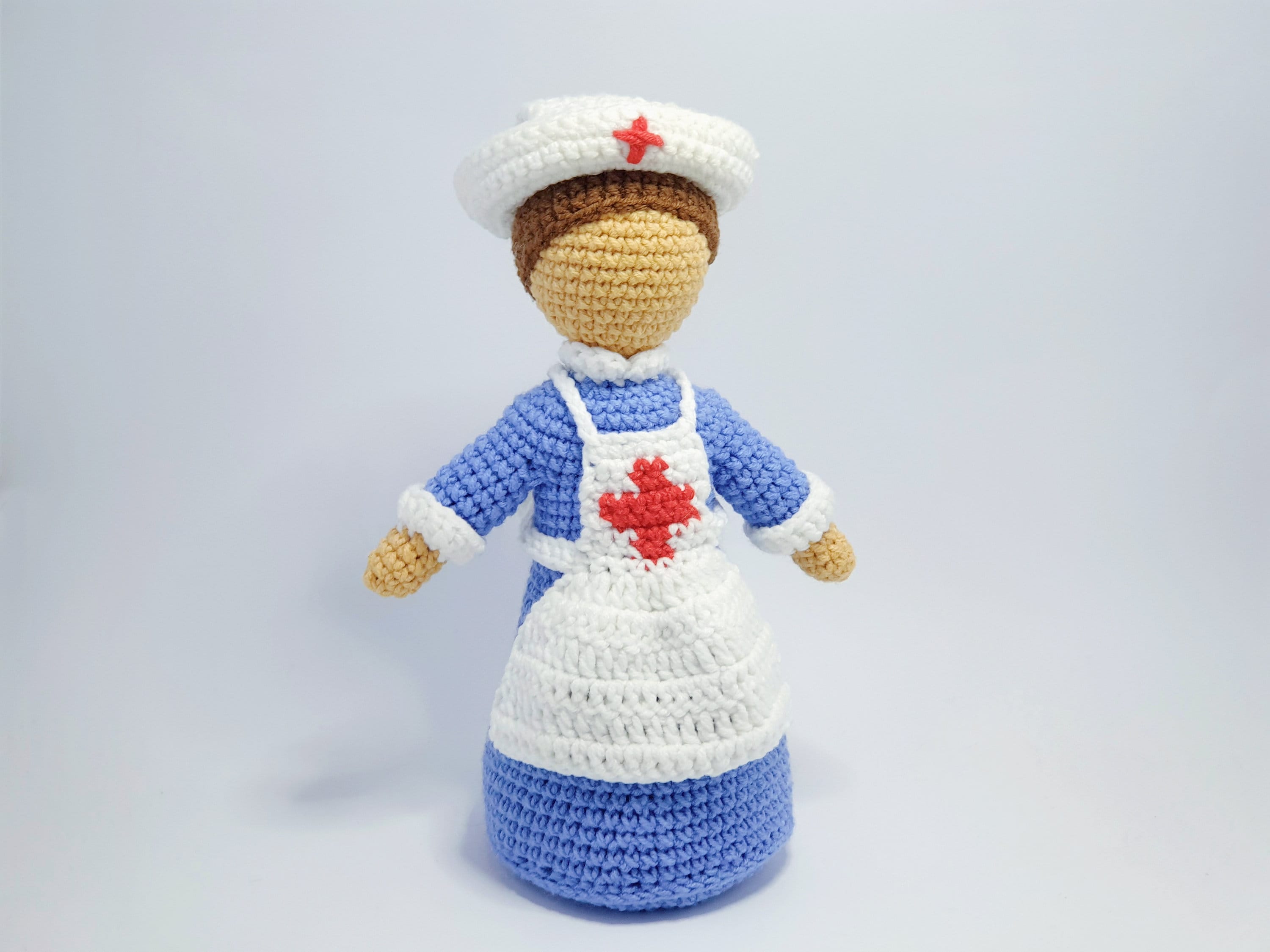 Схеми в'язання гачком амігурумі лялька медсестра PDF / Instant Download tutorial