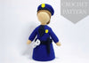 Crochet patterns amigurumi Police doll PDF / Instant Download tutorial