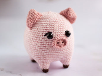 Patrones de crochet amigurumi Piglet animal de granja PDF / Tutorial Descarga Instantánea