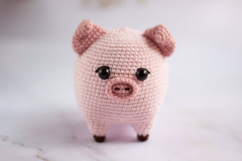 Patrones de crochet amigurumi Piglet animal de granja PDF / Tutorial Descarga Instantánea