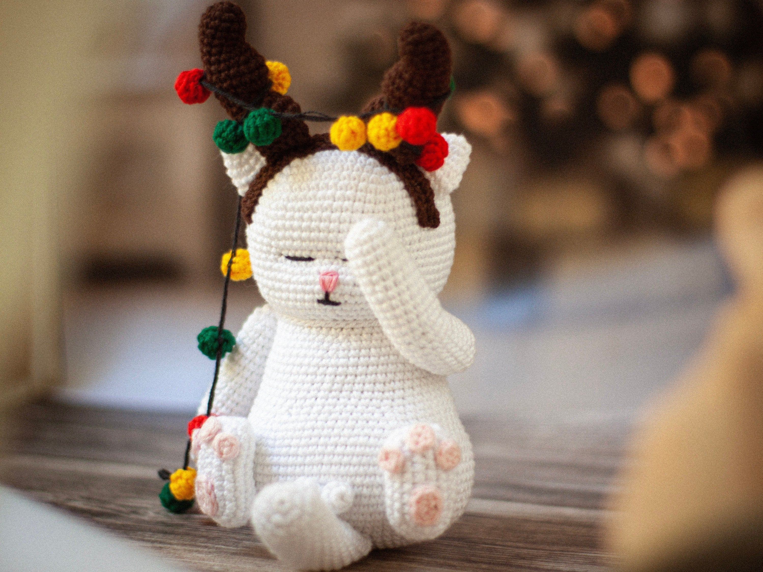 Crochet patterns Christmas Cat - Deer PDF / Instant Download tutorial