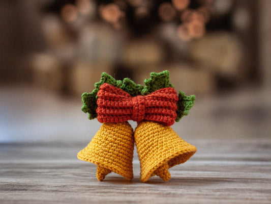 crochet christmas, crochet pattern, crochet bells